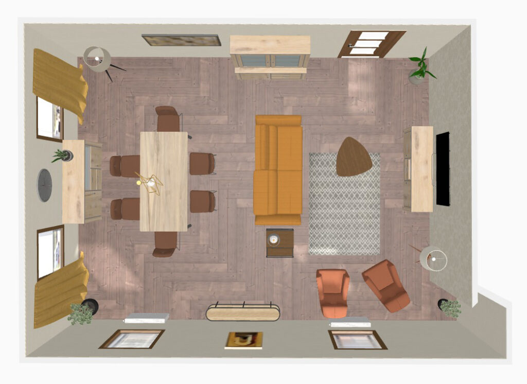 Roomplanner scene livingroom iONE360