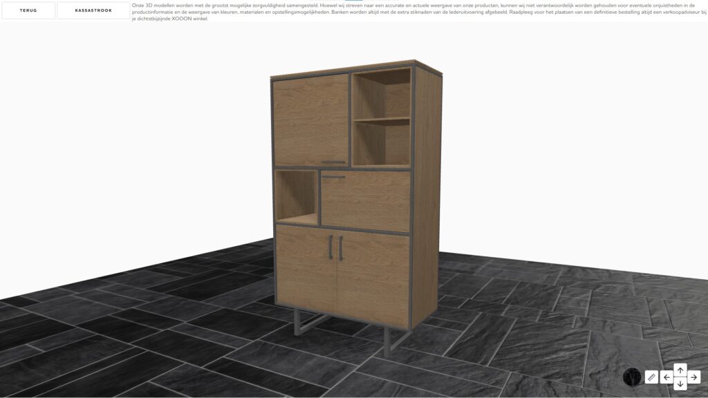 Storage board configurator 3D - Xooon