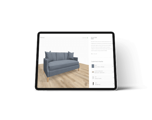 corner sofa 3D product configurator iONE360