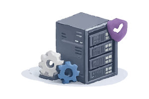 infographic icon of server